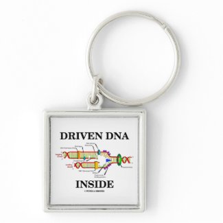 Driven DNA Inside (DNA Replication) keychain