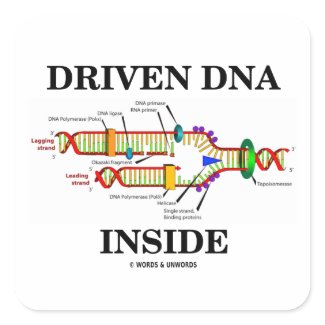 Driven DNA Inside (DNA Replication) sticker