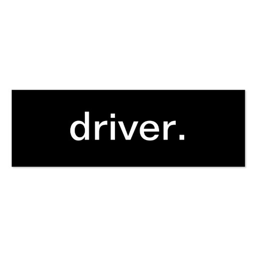 Driver Business Card