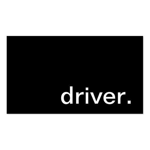 Driver Business Card