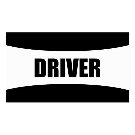 Driver Business Card (front side)