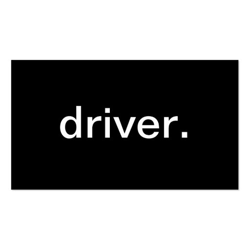 Driver Business Cards