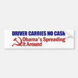 Driver Carries no Cash Bumper Sticker