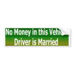 driver married bumper sticker