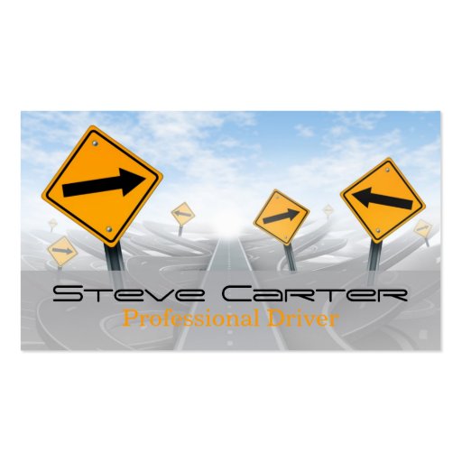 Driver / Transportation / Automotive Card Business Card (front side)