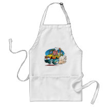 Driving BBQ Pig aprons