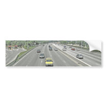 Driving on Chicago Freeway Bumper Stickers