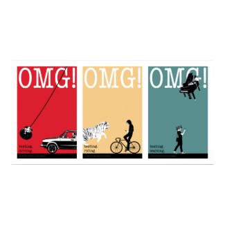 driving. riding. walking. 3 print