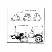 Driving Smart Cars in U.S. t-shirts