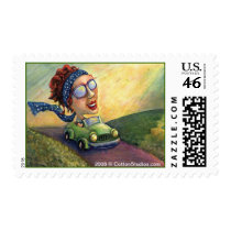 Driving Through My Greener Pastures Postage postage