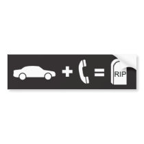 Driving While on a Cell Phone Kills bumper stickers by DesignerDenise Driving While on a Cell Phone Kills bumper stickers