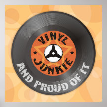 Drogadicto del vinilo - y orgulloso de él poster a