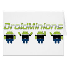 Droid Minions Greeting Card