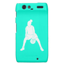 Droid RAZR Case-Mate Dribble Silhouette Turquoise