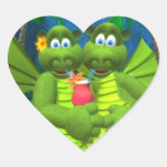 Drolly Dragons Cocktail for Two Heart Stickers