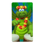 Drolly Dragons Drummer Personalized Shipping Labels