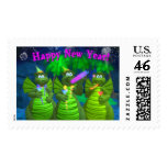 Drolly Dragons Happy New Year Stamp