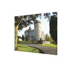 Dromoland Castle side entrance with no people Stretched Canvas Prints