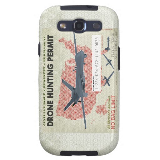 Drone Hunting Permit Cases Samsung Galaxy S3 Case Zazzle