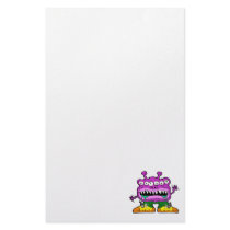 Drooling Alien Stationery Design