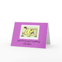 Drooling birthday monster cards
