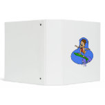 Drooling Surfer 3 Ring Binders