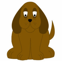 Droopy Brown Dog photo sculptures