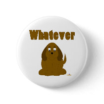 Droopy Brown Dog Whatever buttons