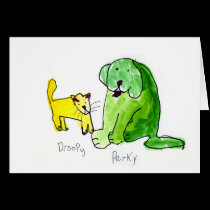 Droopy & Perky • Tyler Overton, Age 9 - card cards
