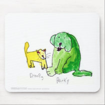 Droopy & Perky • Tyler Overton, Age 9 mousepads