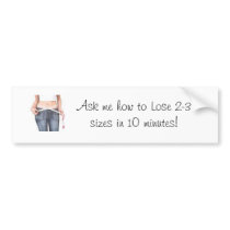Drop 2-3 sizes Bumper Sticker bumper stickers