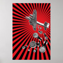 Drop Beats Black Sky Print