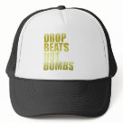 trucker_hat - Are you anti war? Would you rather drop beats on the turntable than bombs? We all want world peace so get your vinyl out and play your music.: Sizes  Available colors: white_black