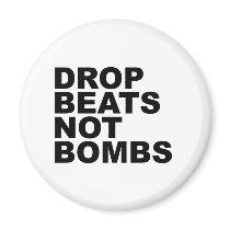 Drop Beats Not Bombs 4 magnets