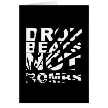 Drop Beats Not Bombs Explosion Greeting Cards