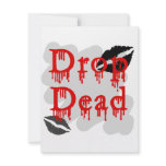 drop dead custom invitation