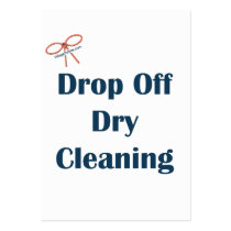 Drop Off Dry Cleaning Reminders Business Cards