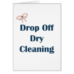 Drop Off Dry Cleaning Reminders Card