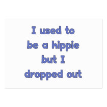 Drop Out Hippie Business Card Templates