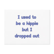 Drop Out Hippie Postcards