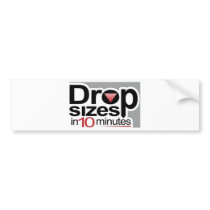 Drop Sizes in 10 Minutes bumper stickers