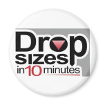 Drop Sizes in 10 Minutes Fridge Magnets