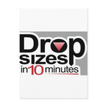 Drop Sizes in 10 Minutes postcards