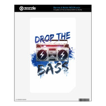 Drop the Bass NOOK Color Decals
