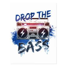Drop the Bass Post Card