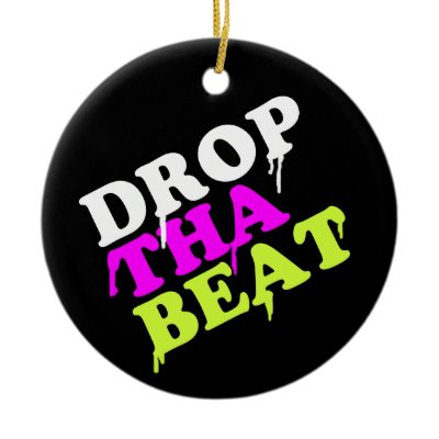 Drop The Beat Christmas Tree Ornaments