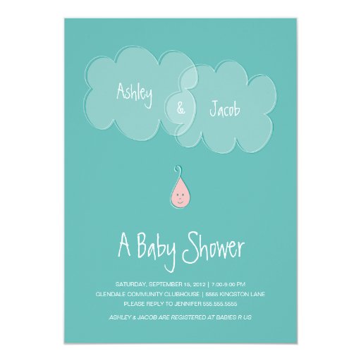 baby shower invitation unique pink and aqua baby shower droplet baby shower invitation aqua pink zazzle baby shower invitation unique pink and aqua baby shower droplet baby shower invitation aqua pink zazzle