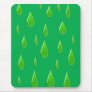 Droplets on Green Mousepad
