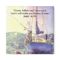 'Dropping the Hook (Christian)' Magnet by picklelillysdad 'Dropping the Hook (Christian)' Magnet