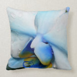 Drops on Blue Orchid - American MoJo Pillow pillows